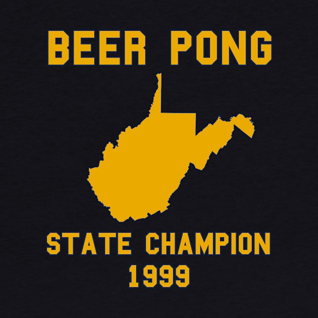 Vintage West Virginia Beer Pong State Champion by fearcity